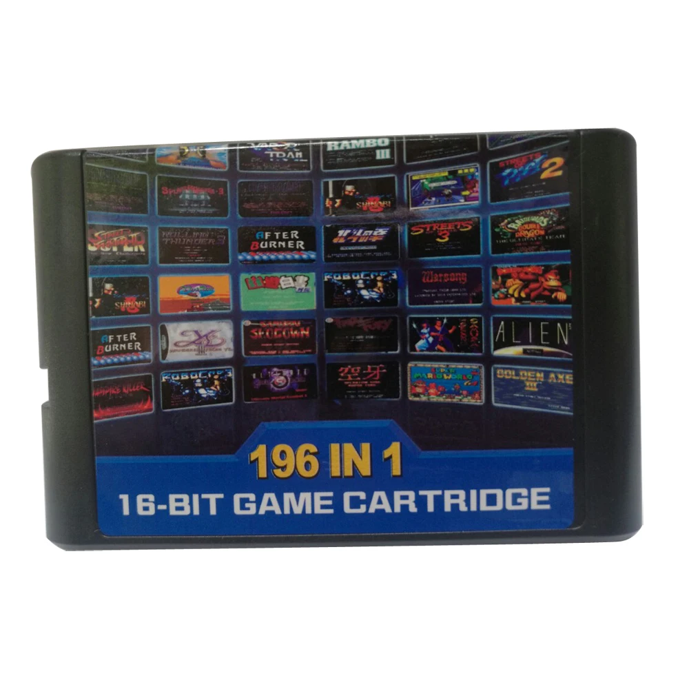 Для Sega для MD 196 в 1 игровая карта/картридж 16 бит карта Genesis|Запасные части| |