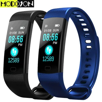 

MODOSON Bluetooth Smart Bracelet Y5 fitness Tracker Wristband Smartband Band for huawei xiaomi ios apple iphone 6 7 8 9 XS plus