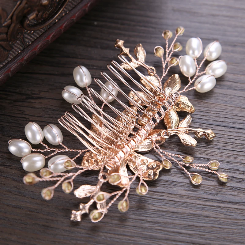 New-Arrive-Pearl-Rhinestone-Bride-Hair-Combs-Wedding-Hair-Accoessories-Headmade-Floral-Design-Bridal-Headpiece-Jewelry