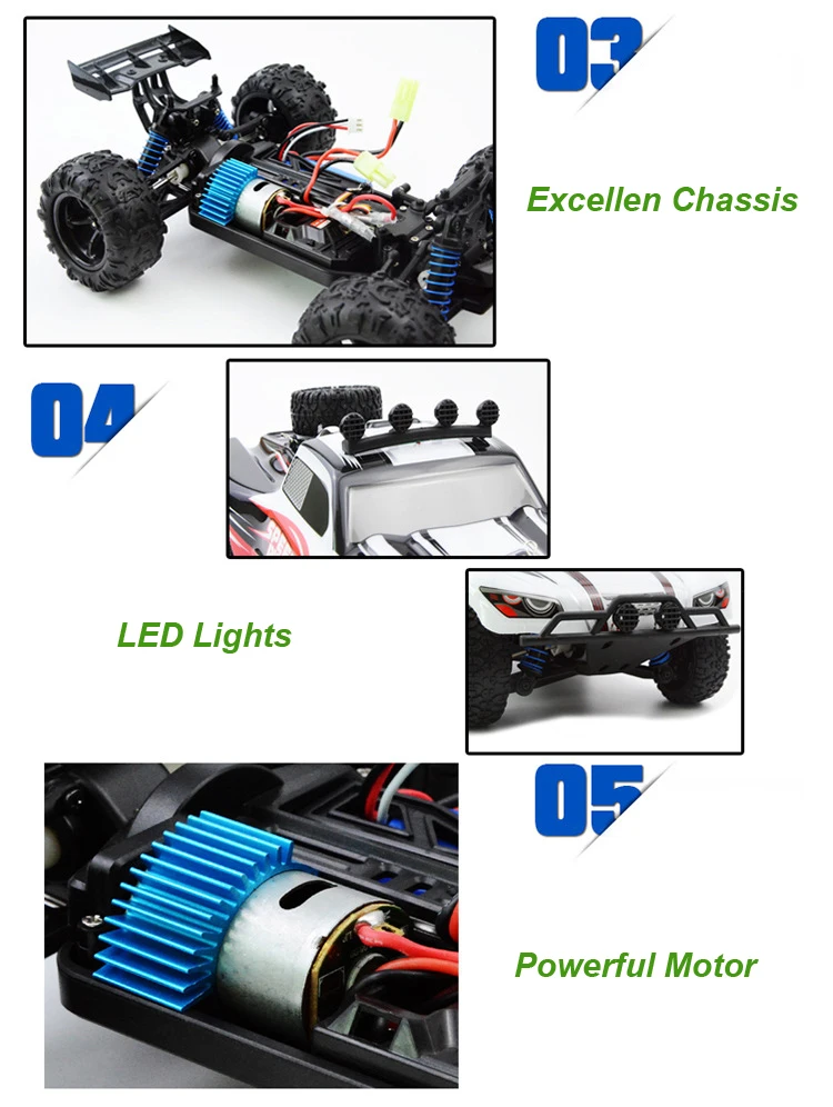 Радиоуправляемая машина 4WD 45 км/ч полная пропорция высокая скорость дрейф 2,4 г Monster Truck дистанционное управление BigFoot Багги внедорожный внедорожник электронные игрушки