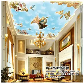 

photo wallpaper 3d ceiling wallpaper murals The middle ages of Europe type style ceiling background wall wallpaper living room
