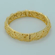 Dos estilo/Etíope Nuevo Mujeres Brazalete de Oro Plateado Brazalete de Novia de la Boda Pulsera de Etiopía África Árabe Dubai Joyería #006702