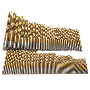 

99pcs Titanium HSS Drill Bits Coated 1.5mm - 10mm Stainless Steel HSS High Speed Drill Bit Set For Electrical Drill Tools