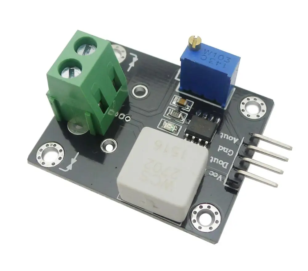 

10PCS/LOT WCS2702 Current Dectection Dectector Sensor Module Adjustable 2A With Short Cuirt Over-current Protection