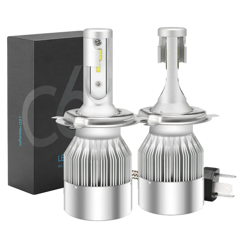 

Auto Headlights H4 7600LM LED Headlight Conversion Kit Car Beam Bulb Driving Lamp 6000K Car Accessories Car LED Headlight Kit