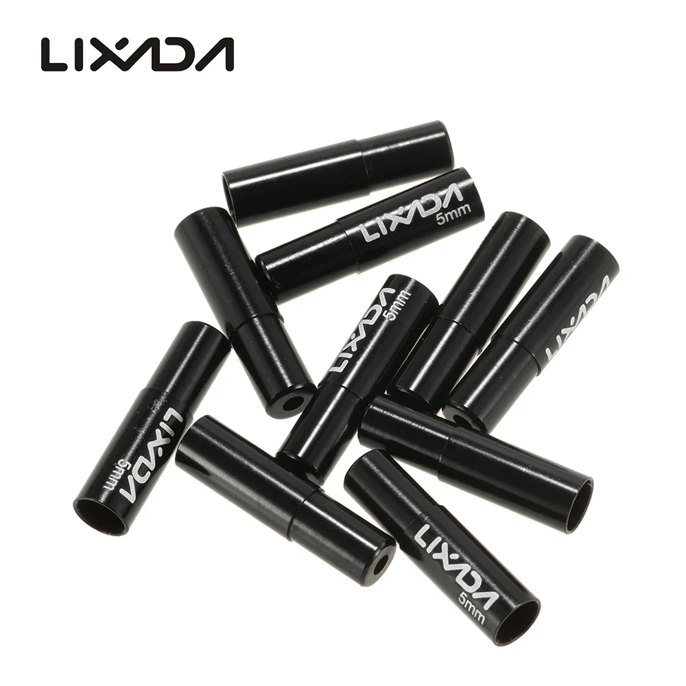 Lixada 10pcs 4mm//5mm Cycling Bike Derailleur Shift Brake Wire Cable End Cap B7F5