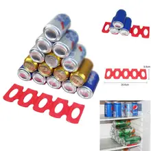 Fridge Silicone Pad Folding Beer Can Wine Bottle Rack Space Saver Stacking Tool