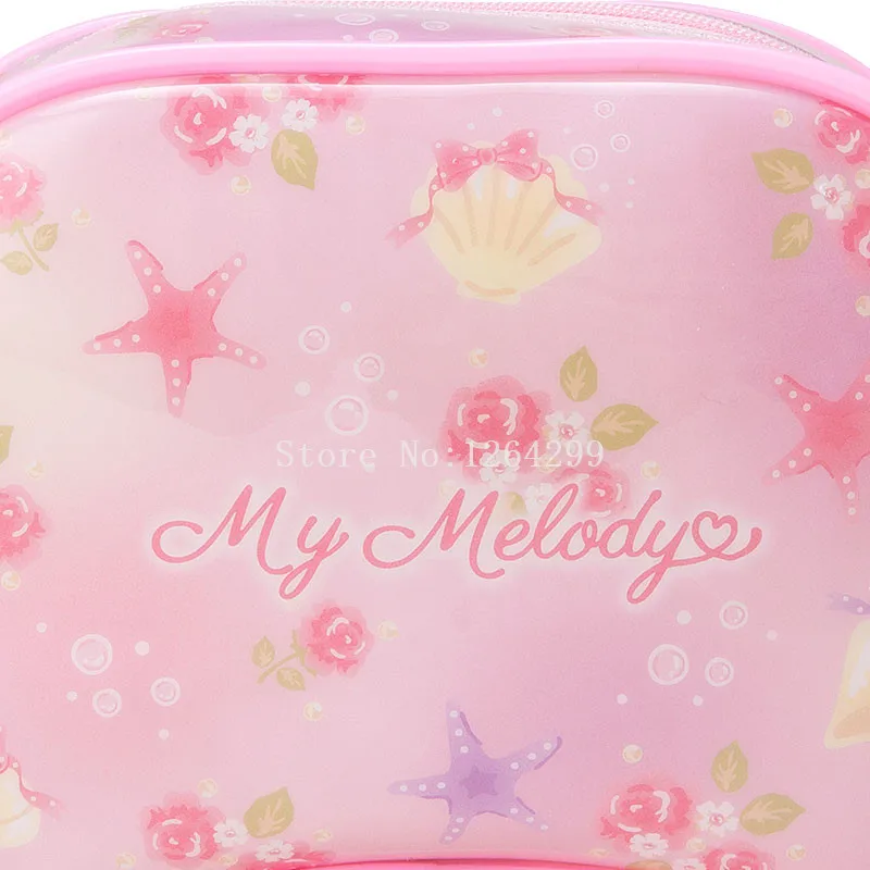 New Fashion My Melody Girls Kids Small Transparent PVC Cosmetic Bags Cases For Children