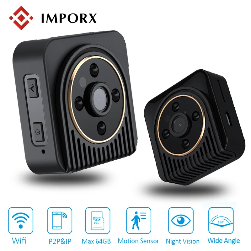 

720P HD H5 Wireless Mini Camera H.264 Wifi IP DV Camera Infrared Night Vision Micro Camera Wide Angel 150 Degree Mini Camcoeder