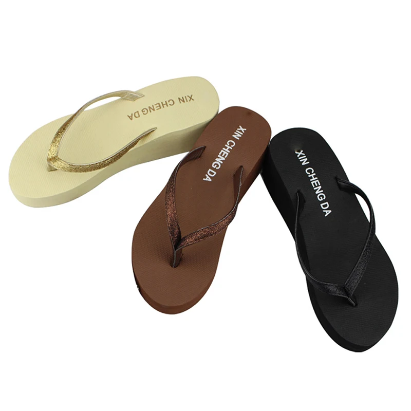 

Hot Sale Summer Women's Slippers Casual Fashion Flip Flops Outdoor Slippers Platform Beach Shoes Female Vintage High Quality