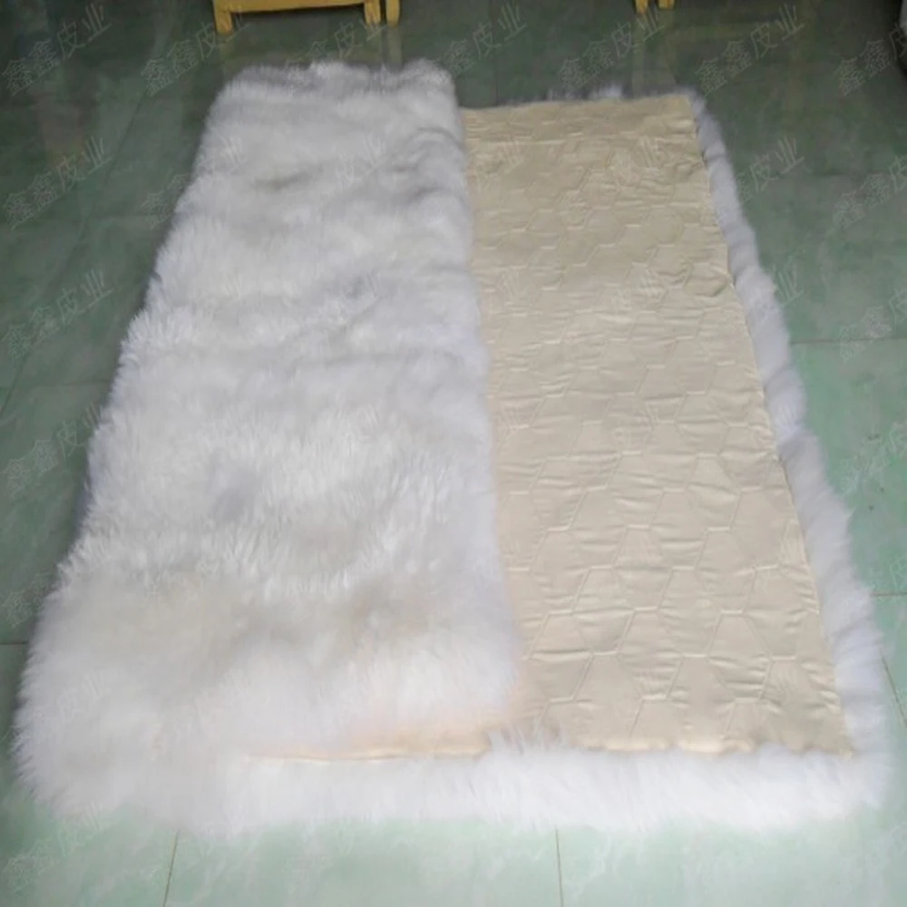 

White Sheep Skin Rug Sheepskin Blanket For Bed Blanket Home Rugs and Carpets For Living Room White Fur Carpet Throw Blankets