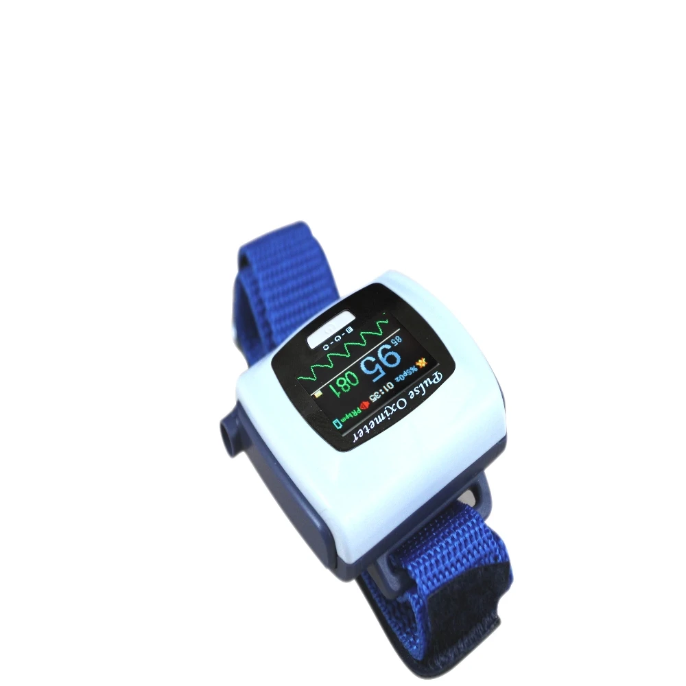 

Wrist watch pulse oximeter CMS50F heart rate monitor with software USB cable SPO2