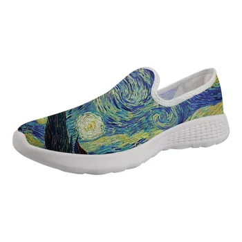 

Men Outdoor Wading Shoes With holes Male Sneakers for Boy Light Shoe Artist Painting Print Vincent van Gogh Master Pieces
