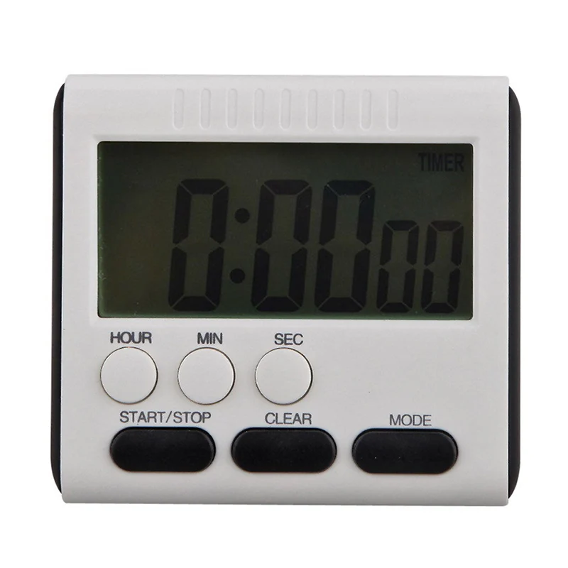 LCD Digital Short Timer Kitchen Cooking Timer Count -Down Up Alarm Clock Newest