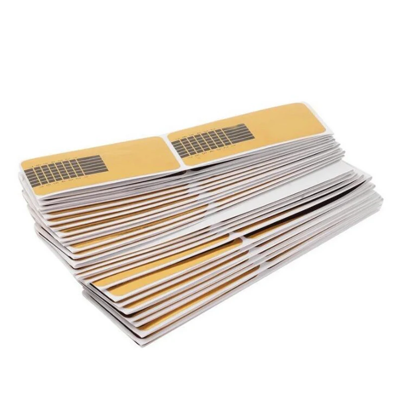 

100Pcs Professional Nail Forms Acrylic Curve Nail Extension Stickers U Shape French Tips Guide Nail Form Styling Tools
