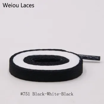 

Weiou 170cm Extra Long Air Joint name 2 Tone Flat Shoelaces Black White Beige Red Splice Bootlace For Sneakers Sports Shoe Laces