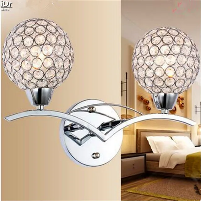 Chinese Antique Bedside Crystal Lamps Elegant Style Home Bedroom Chinese Antique Bedside Crystal Lamps Elegant Style Home Bedroom Living Room Hotel Hall Wall