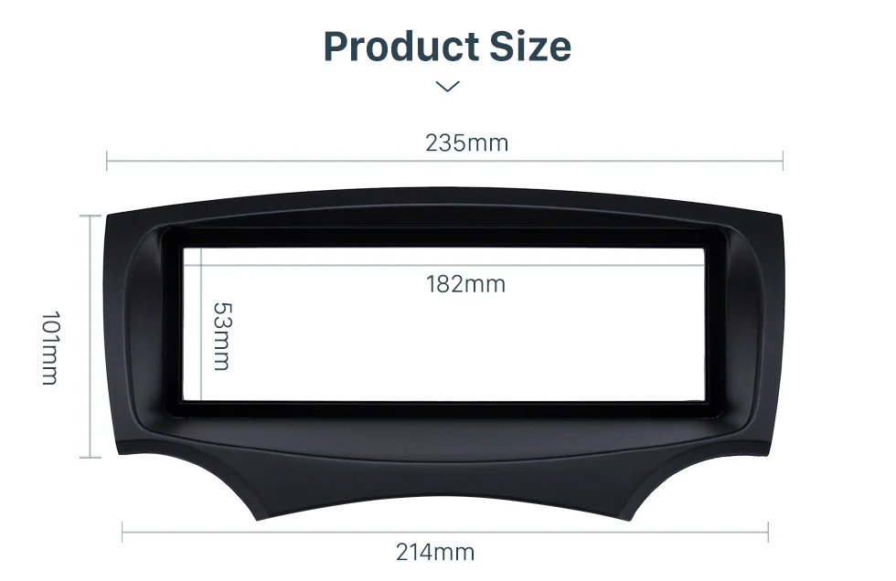 Seicane 1Din Автомобиль Радио панель для 2008 2009 2010 2011+ Ford Ka стерео радио в крепление на приборную панель комплект наружная рама 182*53 мм