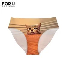 Forudesigns Одежда заплыва Мужские Шорты для купания Для женщин бикини Низ милый кот Товары для собак животных Печать бразильский Трусики для женщин пикантные Купальники для малышек Шорты для женщин Для женщин