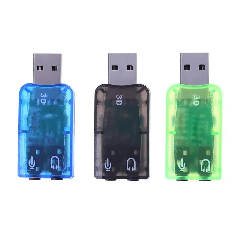 Мини Портативный USB 2 0 полноскоростной порт аналоговый 6 1 CH внешняя звуковая