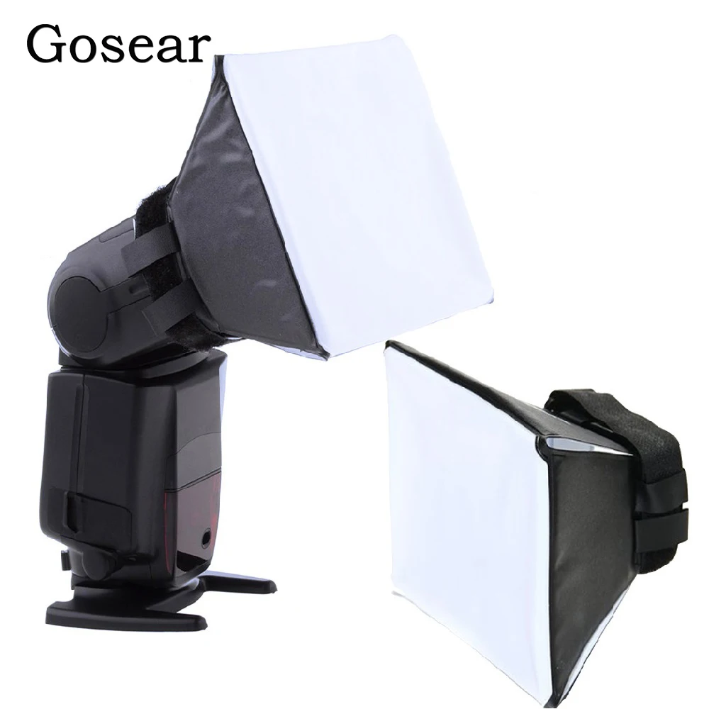 Софтбокс Gosear 10x13 см рассеиватель света для вспышки Canon Nikon Sony Olympus Minolta|Аксессуары