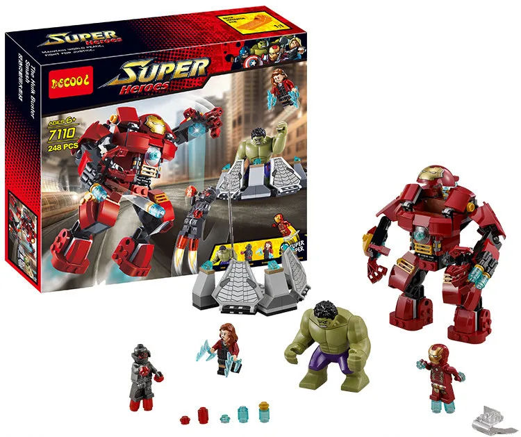 Decool 248pcs Hulkbuster Building Blocks Bricks Toys FIT