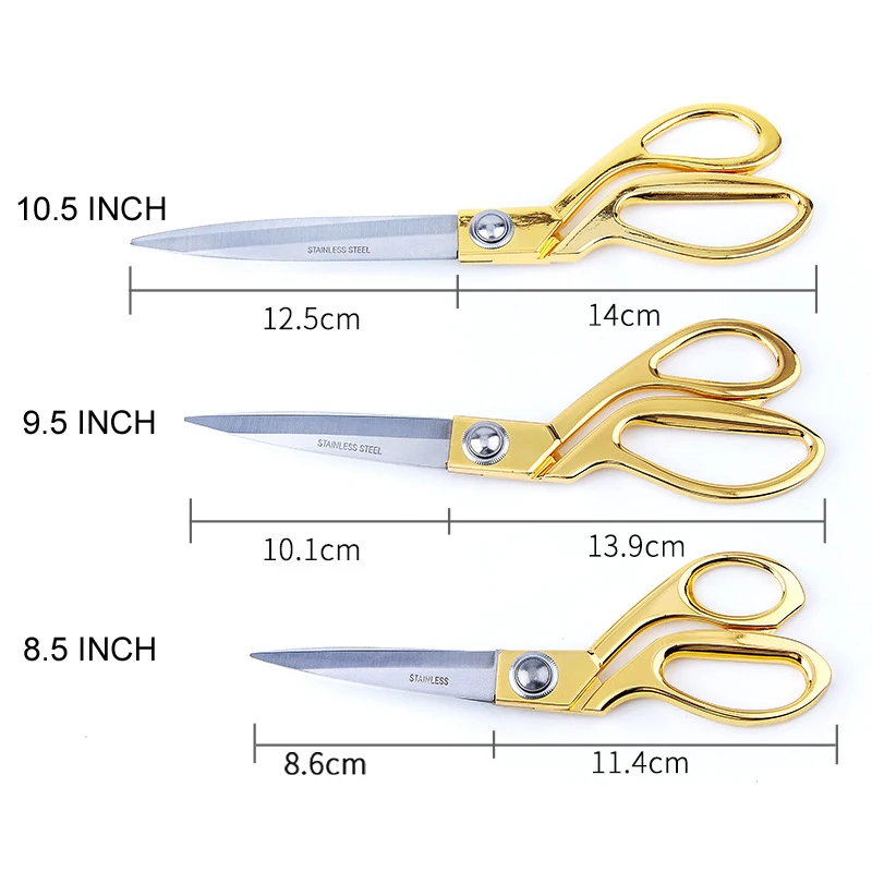 

Upgrade Heavy Tailor Scissors Professional 10.5 9.5 8.5 Stainless Steel Dressmaking Sewing Scissors for Fabric Crafting FL00016