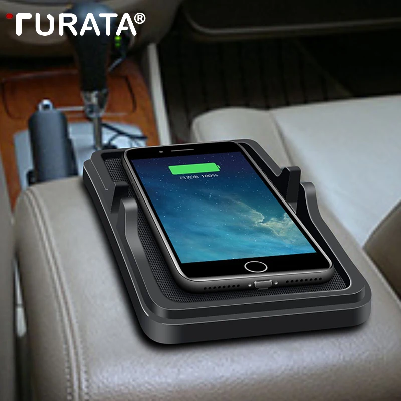TURATA Qi Беспроводное Автомобильное зарядное устройство для iPhone 8 10 X Plus samsung S6 S7 S8 Edge