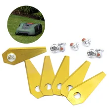 Behogar 18 шт. сменные лезвия из нержавеющей стали для газонокосилки BOSCH INDEGO аксессуары для газонокосилки 49x19x1 мм золото