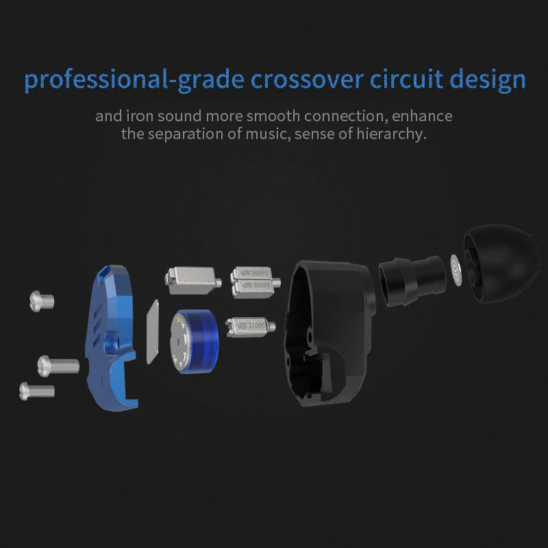KZ ZS7 Earphones 4BA+1DD Hybrid In Ear Headphone HIFI Bass Headset DJ Monitor Earphone Earbuds KZ ZS6 AS10 ZST ES4 ED16 BA10