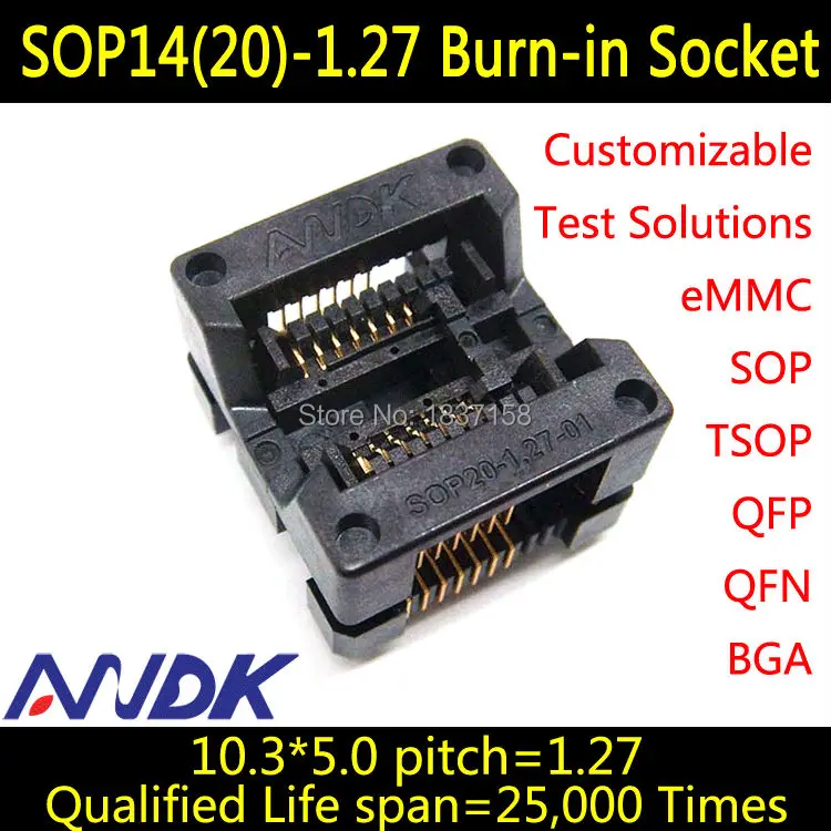 SOP14(20)-1.27-01-OTS14(20)-1.27-01 socket,we offer high quality products with long life.