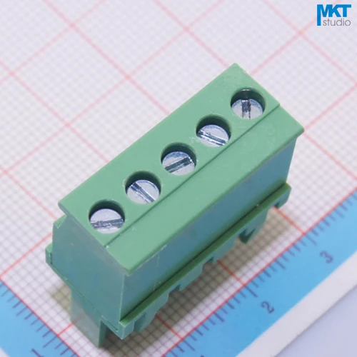 100 шт. 5 P 5,08 мм Шаг b-типа прямой женский PCB электрическое перекрученное плетение клеммный блок разъем