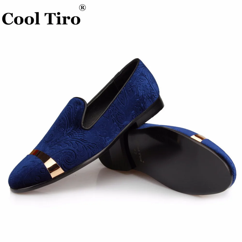 Embossed Velvet Men Slippers Loafers (7)