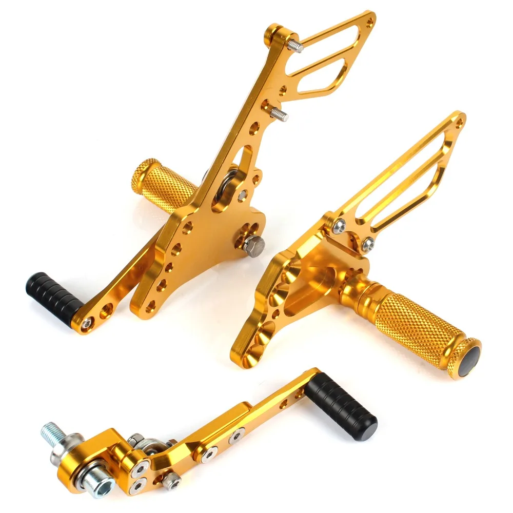 BIKINGBOY Rearsets задние комплекты подножки для GSXR 600 GSX R 750 11 12 13 14 15 16 17 18 регулируемые