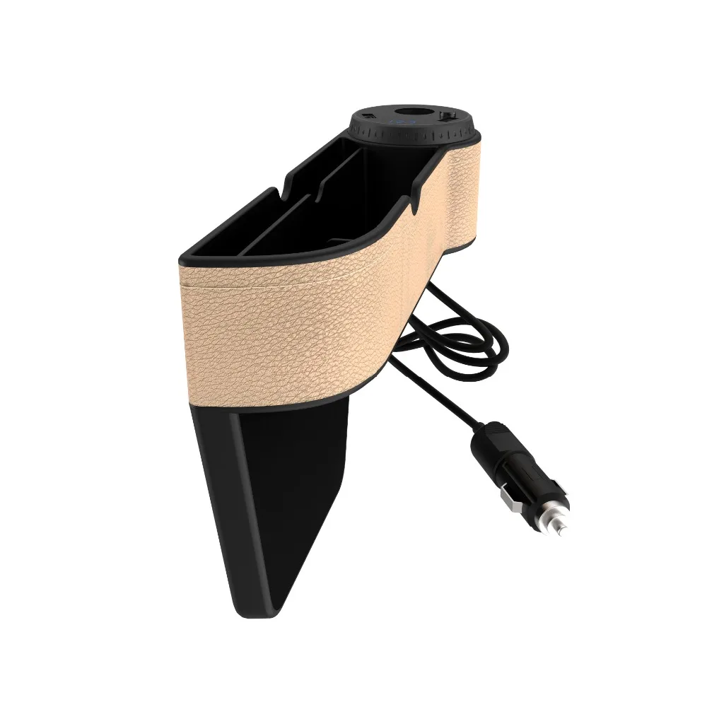 USB зарядка коробка органайзер в автомобиль автомобильное сиденье щель карман для