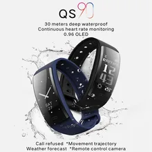 Yulubu QS90 смарт-браслет погоду сердечного ритма крови Давление gps траектории IP67 Водонепроницаемый спортивные трекер Смарт-браслет