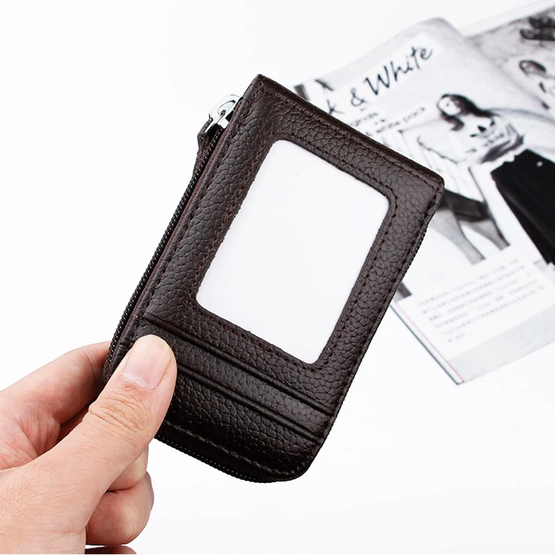 Держатель для банковских карт SMILEY SUNSHINE из натуральной кожи с rfid защитой|porte carte|card
