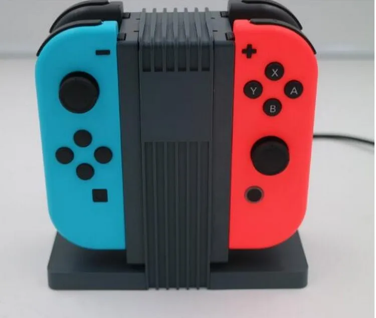 

4 in 1 Joy-Con Storage Holder Stand Support Charging Dock Station Charger for N-S Switch NS Controller