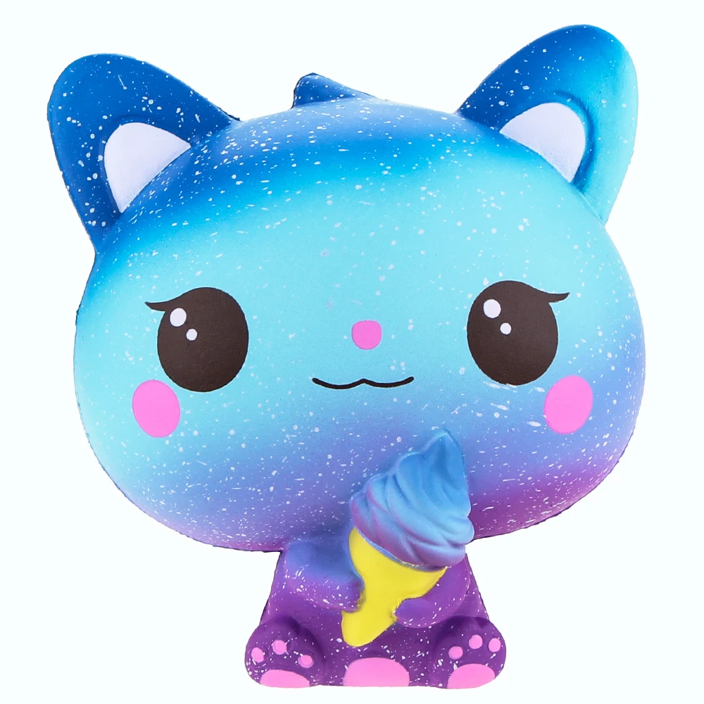Ascromy мягкое медленно поднимающееся Jumbo Cat Jumo животные Kawaii сквайзи пакет большое
