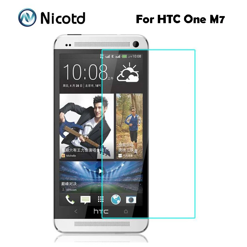 Для htc One M7 закаленное стекло 9H 2.5D защитная пленка M 7 801S 801E 801N 801D 802T 802D 802W двойная Sim защита экрана