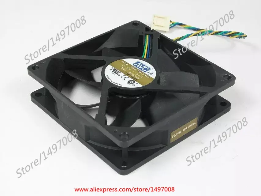 

AVC DS09225B12HPFAF DC 12V 0.41A 90X90X25mm Server Cooler Fan