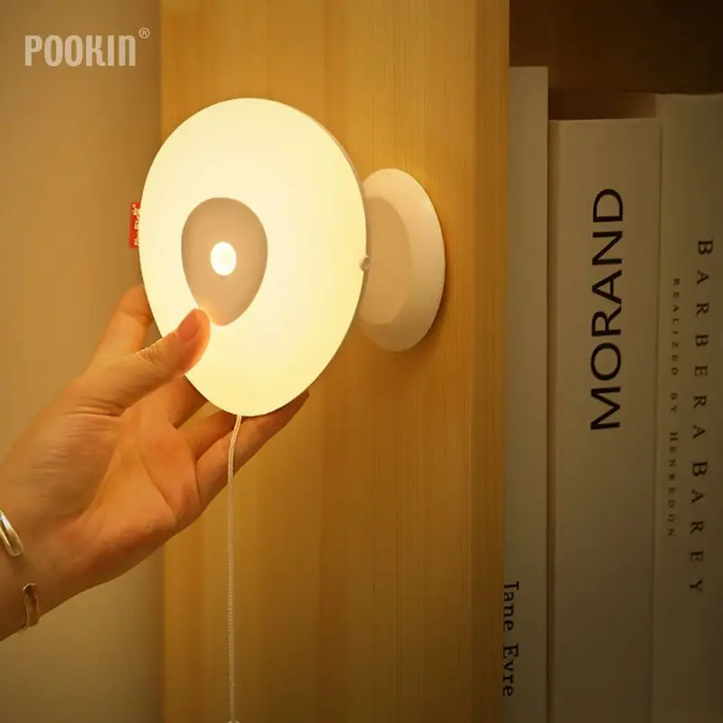 buy Smart Dimming LED PIR Motion Sensor Cabinet Light Remote Control Night Light Wardrobe Light USB Rechargeable Bookcase Light