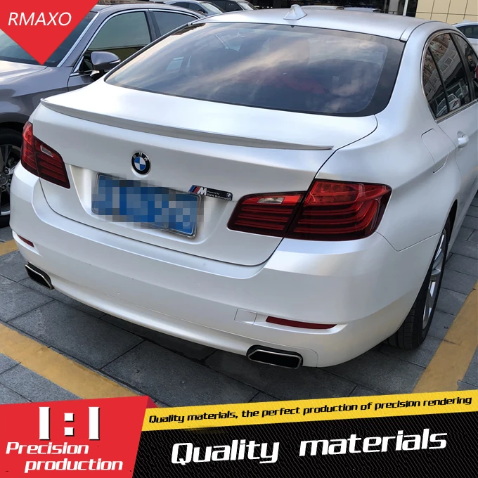 Для BMW F10 F18 спойлер P Высокое качество ABS углеродного волокна заднего крыла Спойлер для BMW M5 520 525 528 535 спойлер 2012