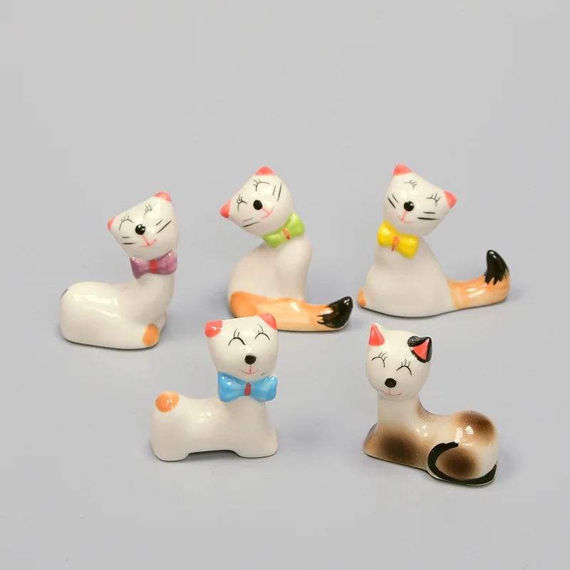 Керамическая палочка для еды Lucky Cat, очень милая палочка для еды в виде кошки