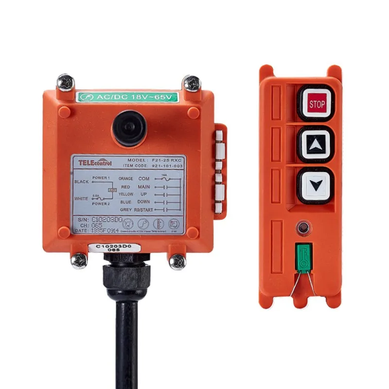 

Telecrane F21-2S Industry remote control radio wireless 2 single speed button for crane and hoist