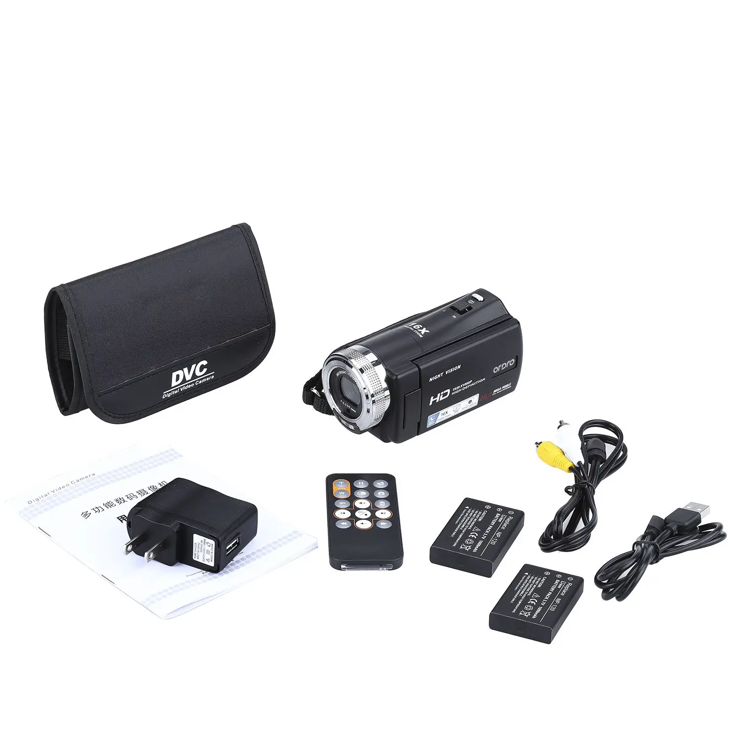 ORDRO HDV V12 3 0 &quotЖК дисплей 1080P FHD цифровая камера видеокамера 16x Zoom DVR IR ночное видение