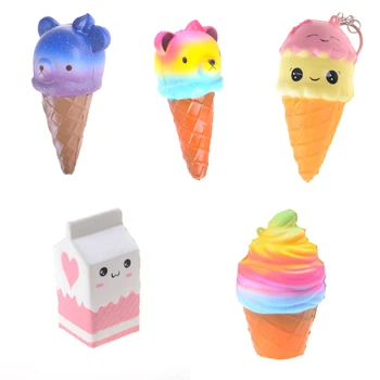 

Squeeze Exquisite Fun Ice Cream Milk box Scented Charm Slow Rising Simulation antistress funny gadgets interesting toys
