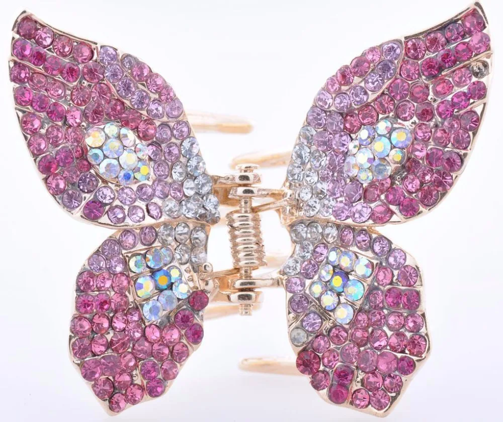 Rhinestone Hair Claw Clip Butterfly Hair Accessories in Hair Jewelry from Jewelry & Accessories
