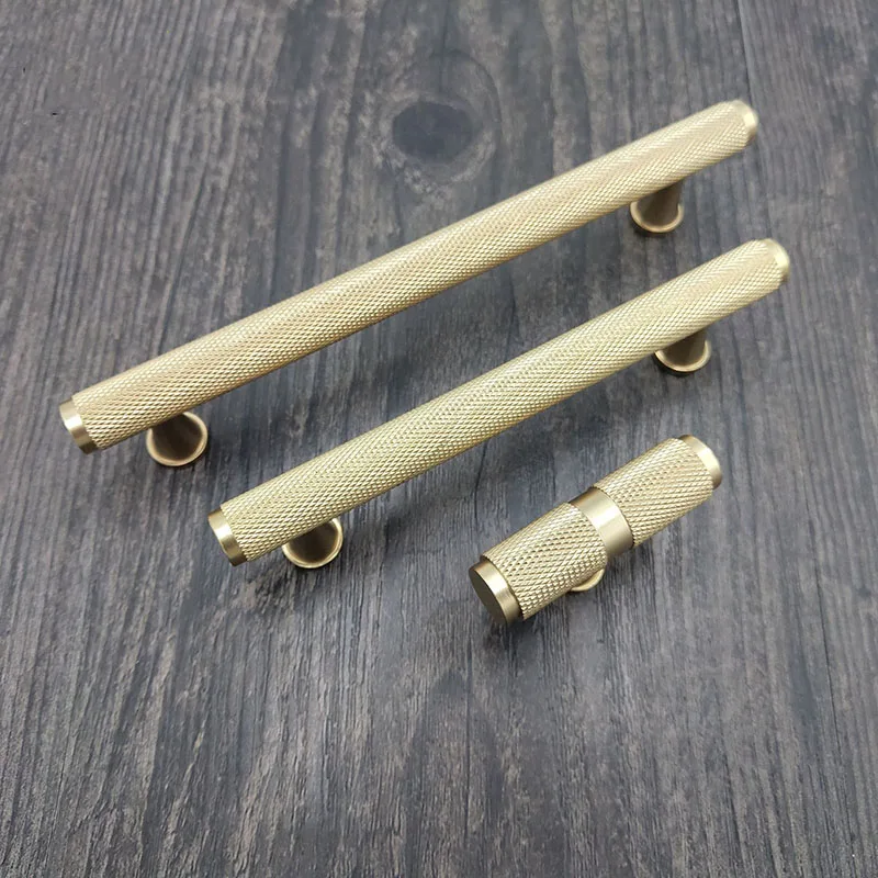 1 Piece European Solid Brass Pulls Handles Kitchen Door