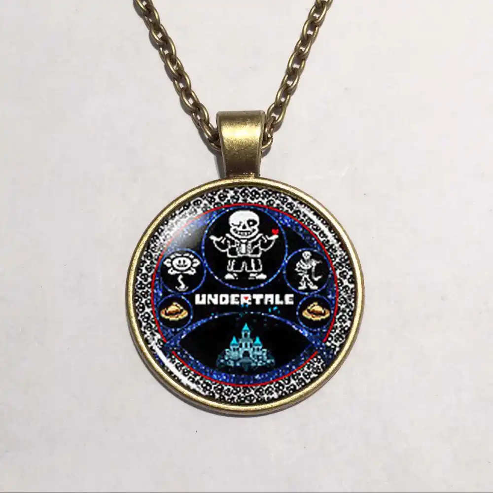 Undertale コラージュホイールゲームゲーマーゲーミングマウスマウスメンズ手作りファッションネックレスシルバー色ペンダントスチームパンク女性チェーン Women Chain Steampunk Jewelrychain Women Aliexpress